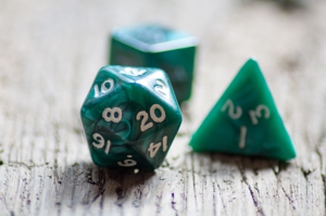Twenty sided dice used for various board games